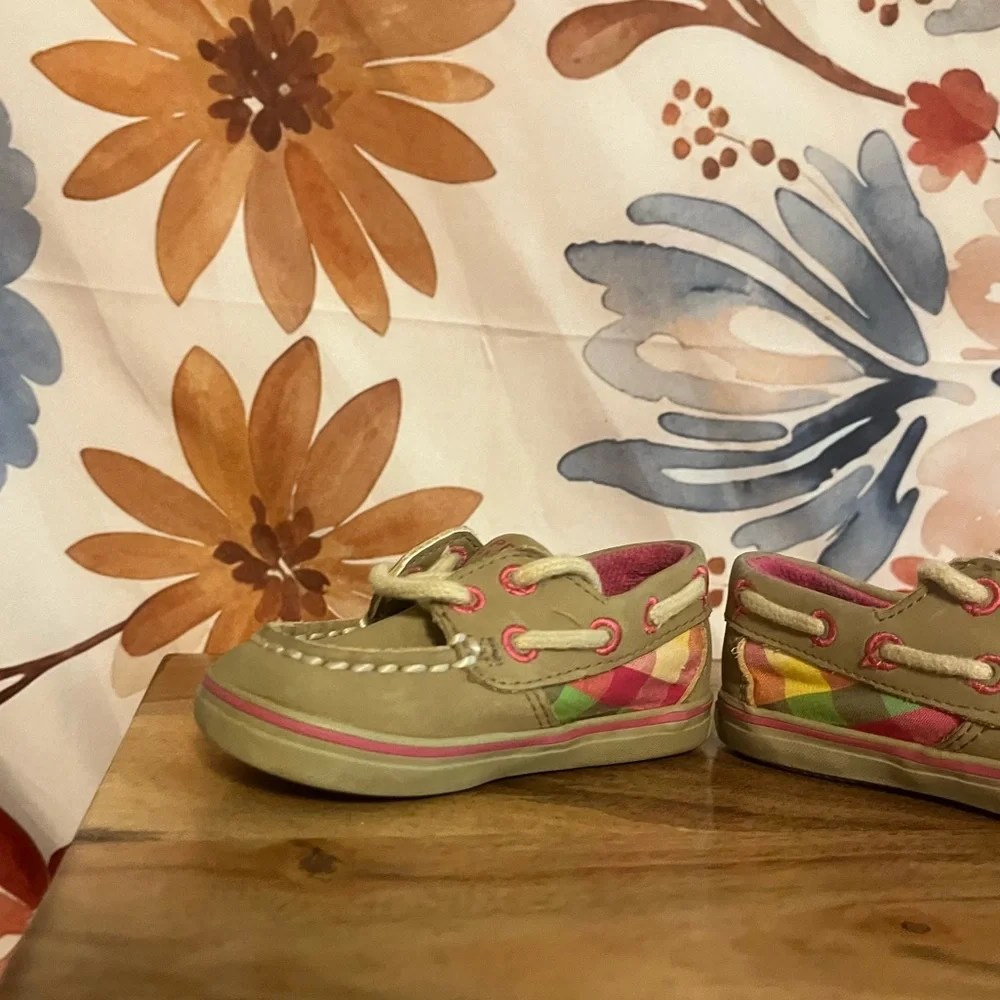 Y2K Vintage Sperry Top Sider 3M Infant Baby Preppy Colorful Intrepid Crib Shoes